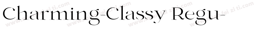 Charming-Classy Regu字体转换